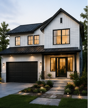 Modern farmhouse residential design